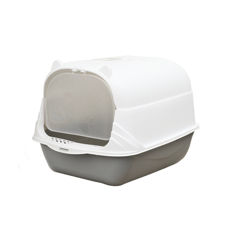 PawZella Large Enclosed Cat Litter Box with Scoop