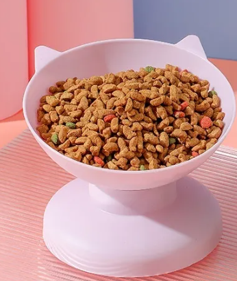 🐾 Pawzella WhiskerBowl™ – Elevated Cat Feeding Bowl 🩷🐱