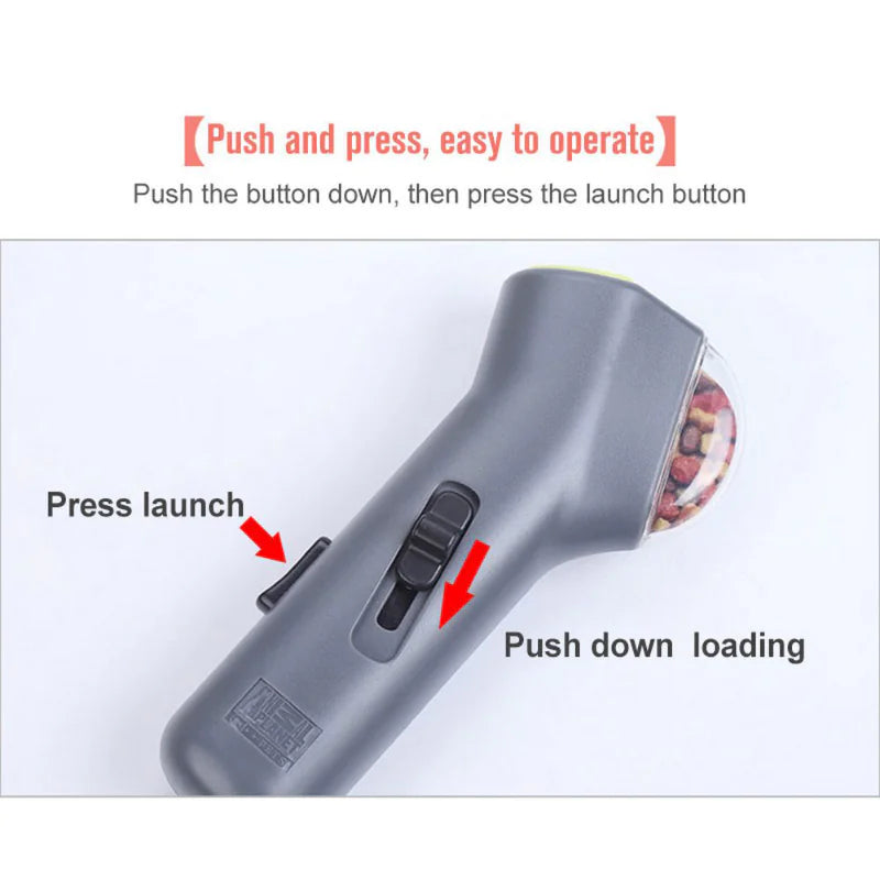 Automatic Pet Snack Launcher for Outdoor Training