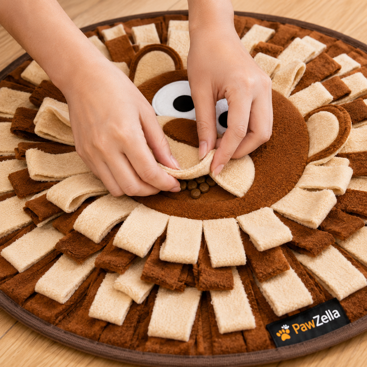 PawZella SniffScape Lion Snuffle Mat for Dogs & Cats