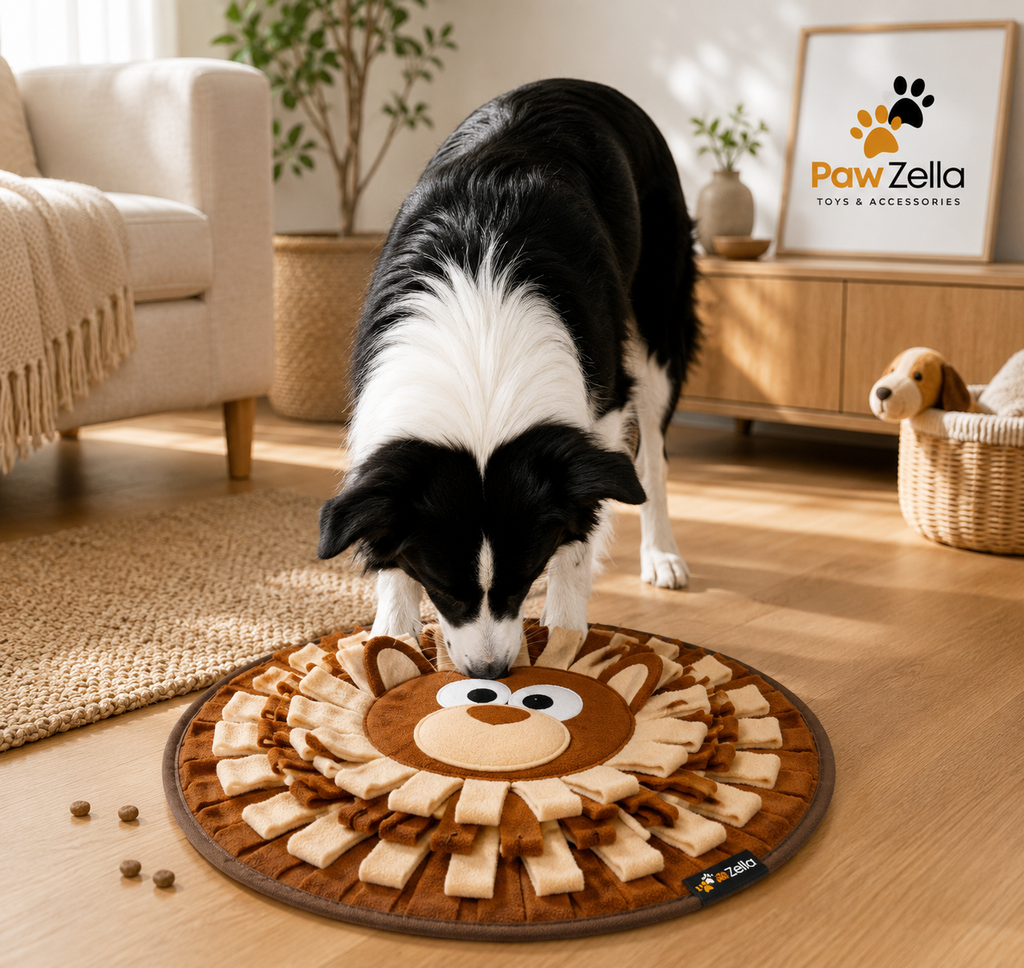 PawZella SniffScape Lion Snuffle Mat for Dogs & Cats