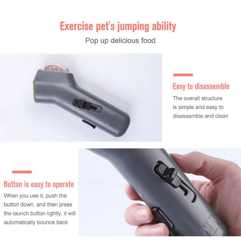 Automatic Pet Snack Launcher for Outdoor Training