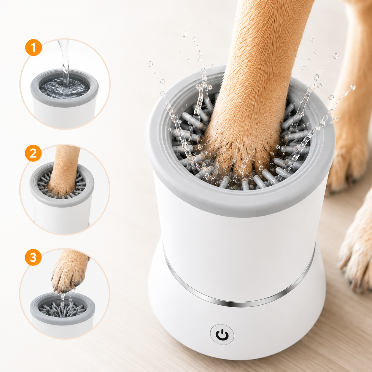 PawZella Smart Automatic Dog & Cat Paw Washer