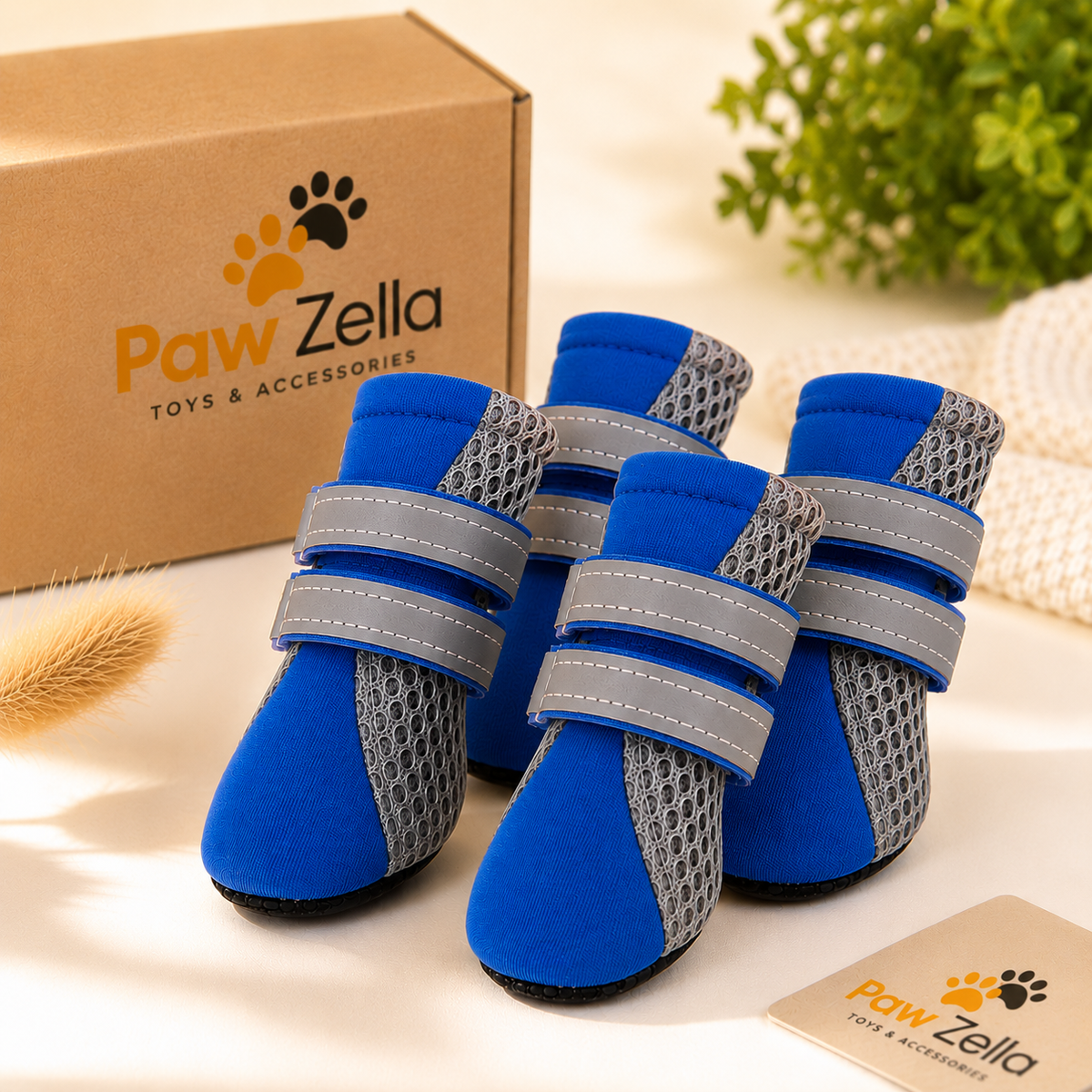 PawZella PawGuard™ Breathable Dog Shoes