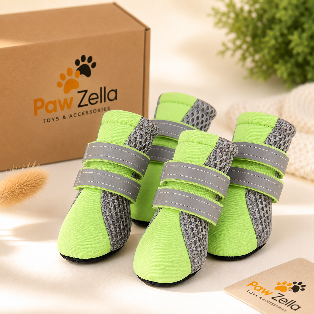 PawZella PawGuard™ Breathable Dog Shoes