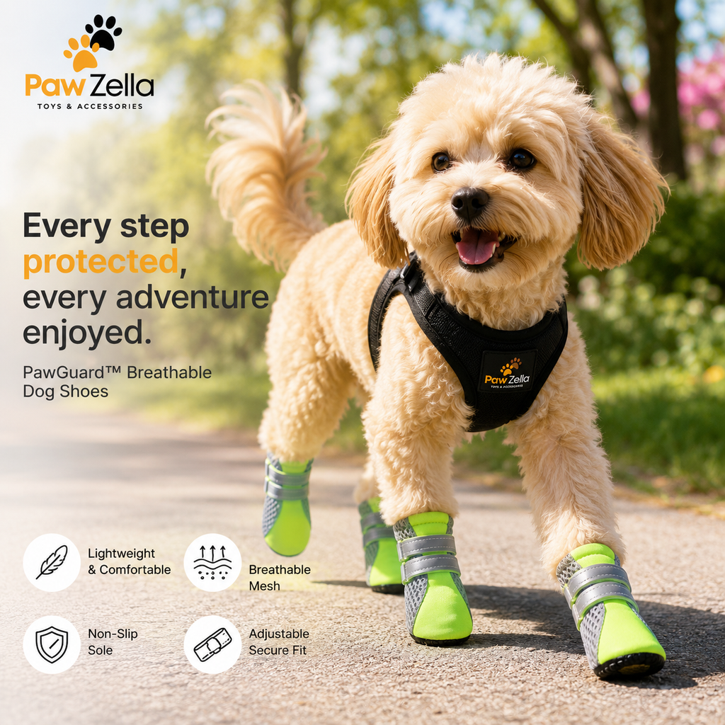 PawZella PawGuard™ Breathable Dog Shoes
