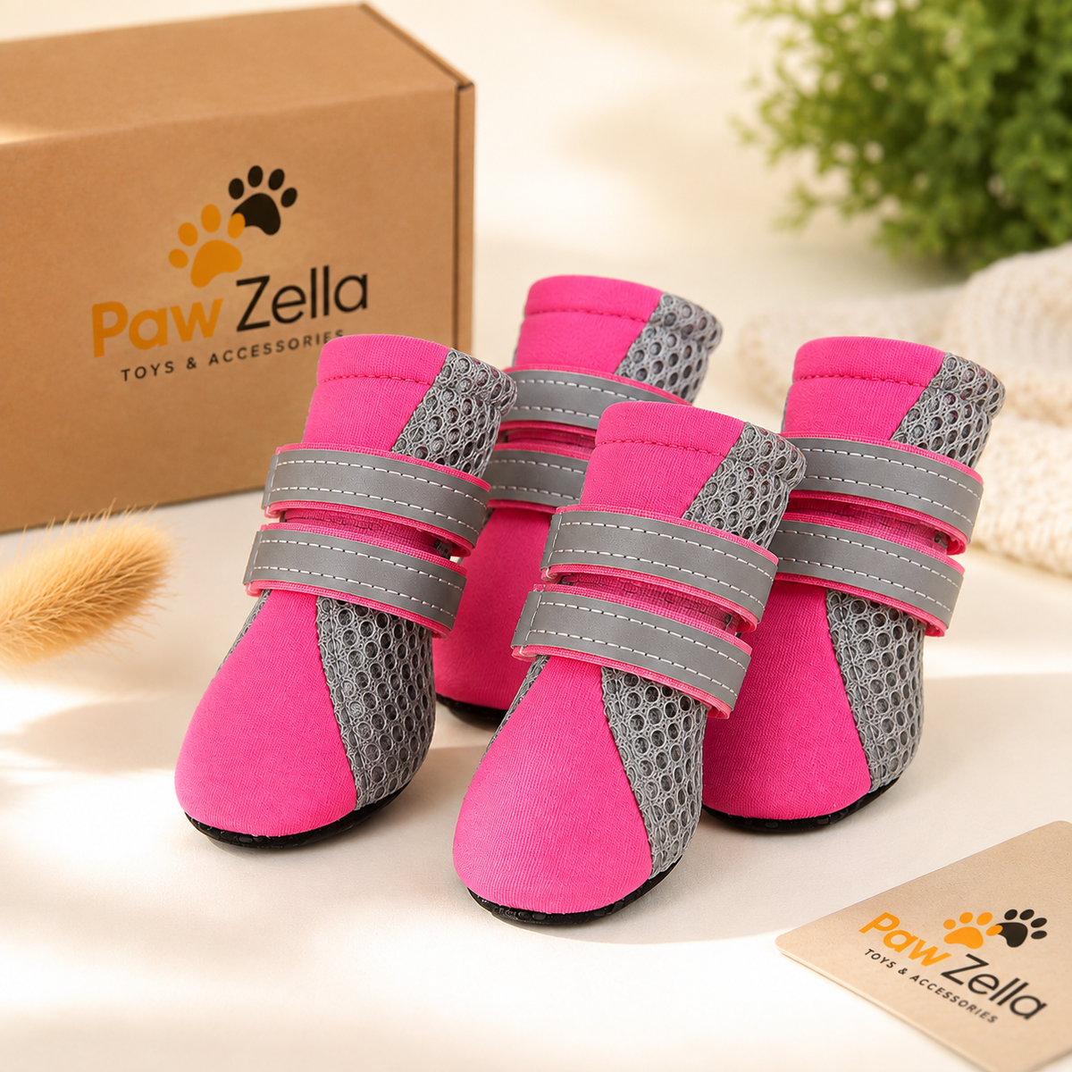 PawZella PawGuard™ Breathable Dog Shoes