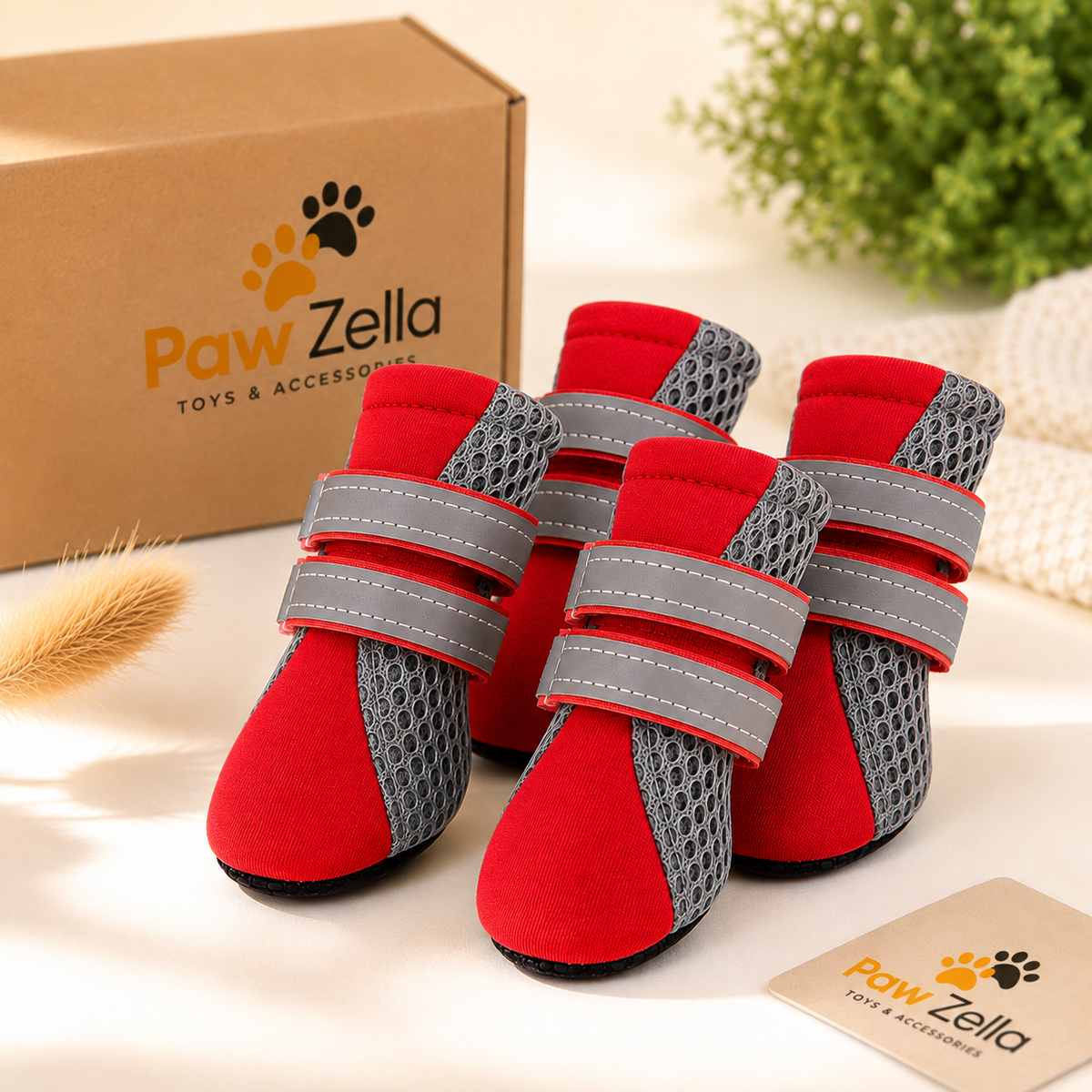 PawZella PawGuard™ Breathable Dog Shoes