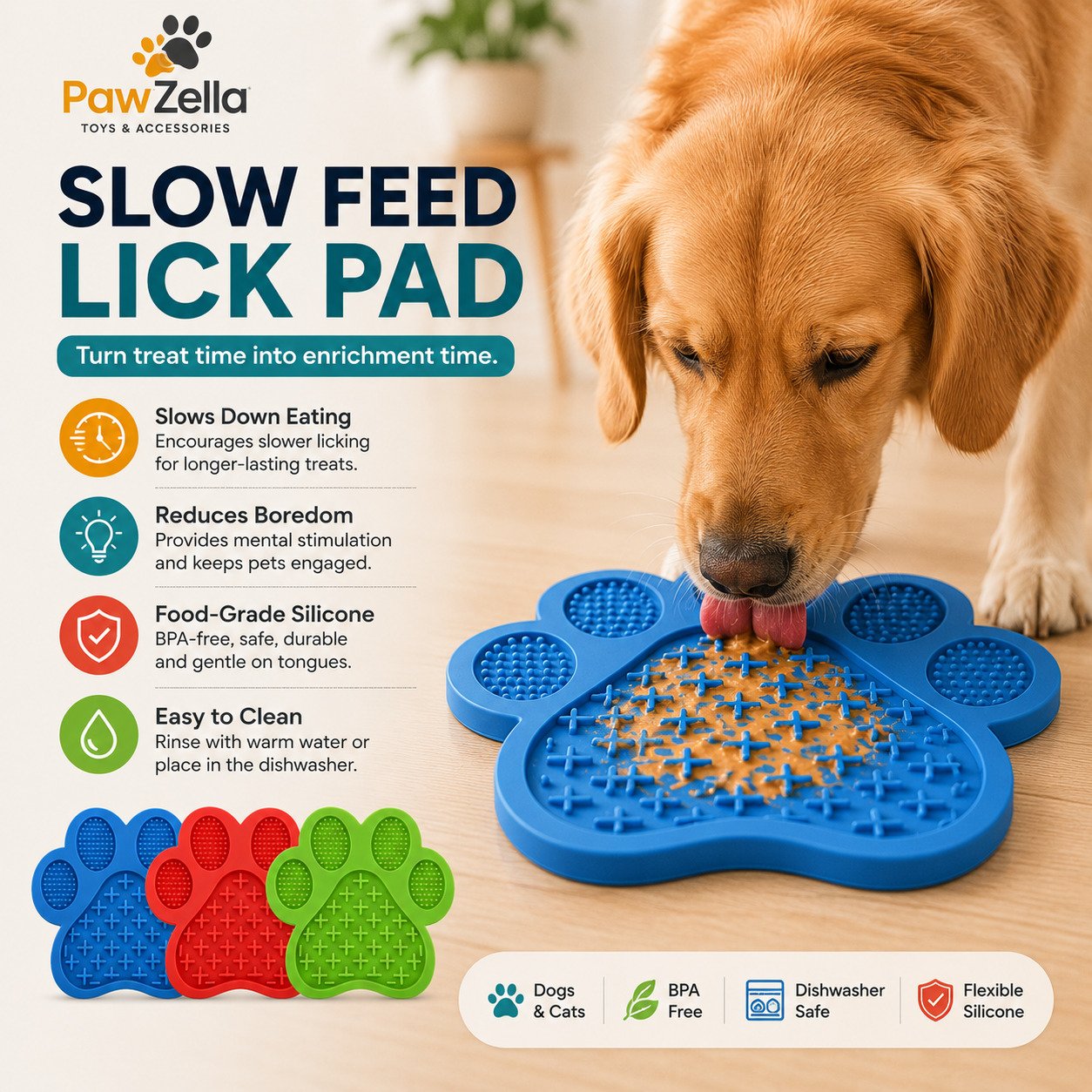 Pawzella Slow Feed Lick Pad