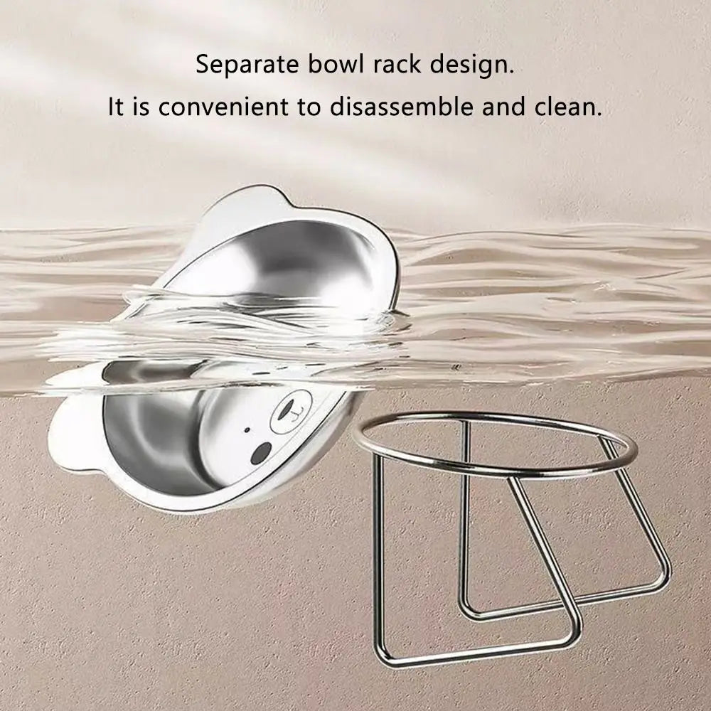 P‌awzella 304 Stainless Steel Cat Bowl