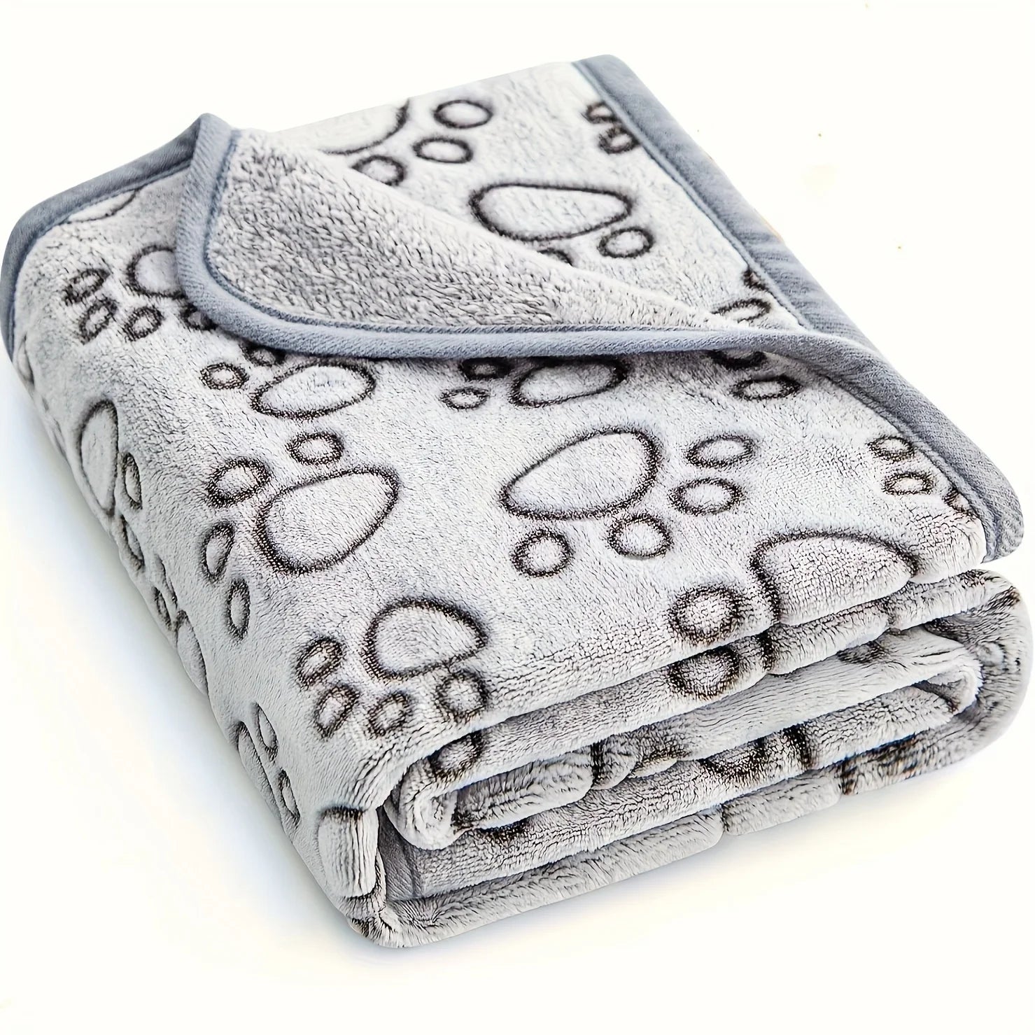 Pawzella Ultra-Soft Paw Print Dog Blankets