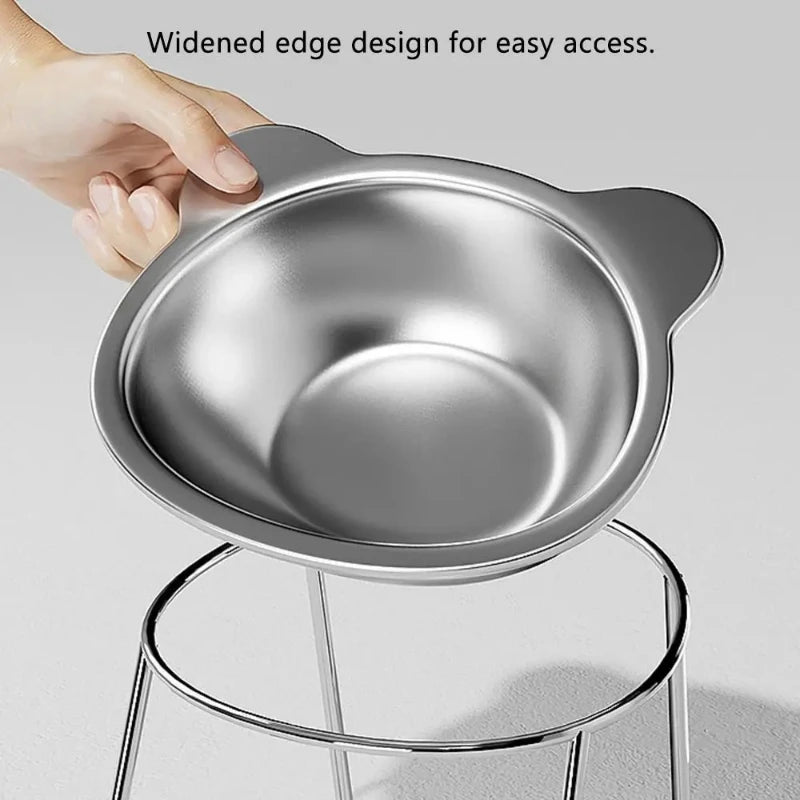 P‌awzella 304 Stainless Steel Cat Bowl
