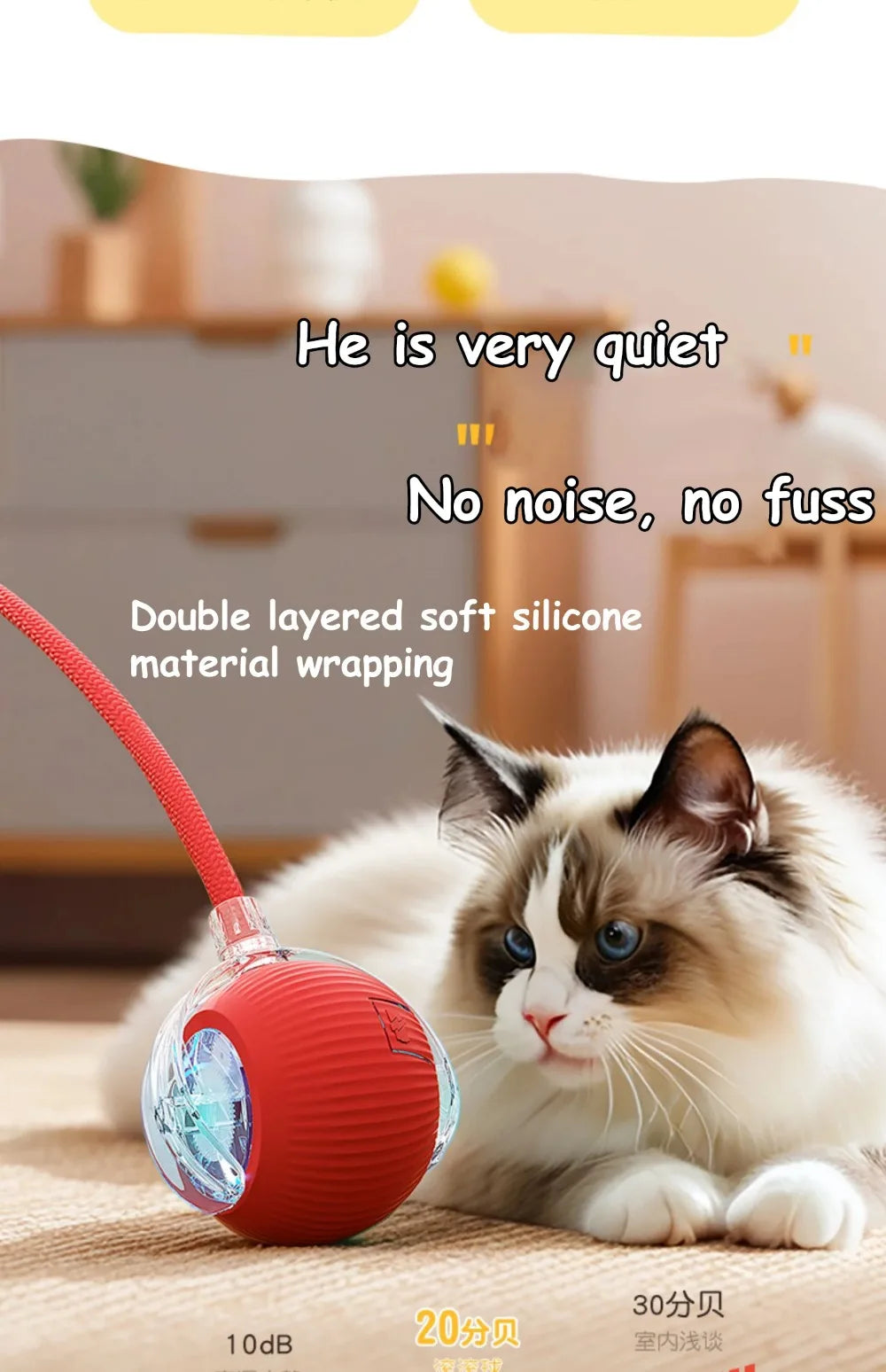 Pawzella Cat Interactive Ball