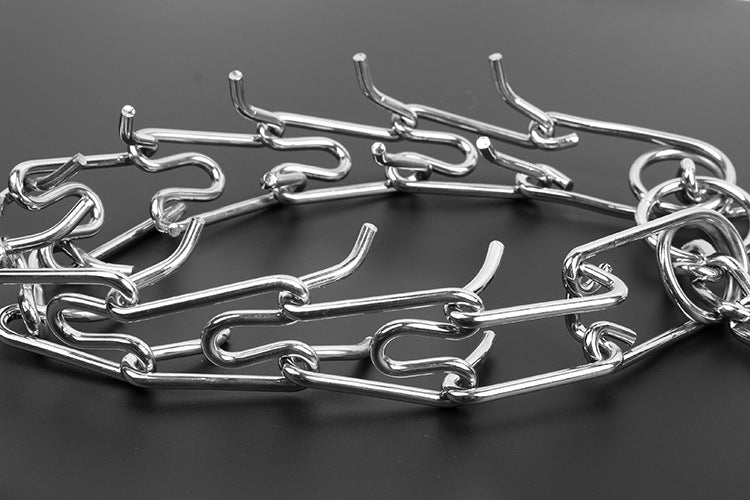 PawZella Training Chain Collar — Detachable Prong Training Collar
