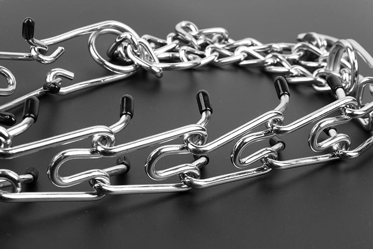 PawZella Training Chain Collar — Detachable Prong Training Collar