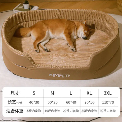 Comfy Pet Bed with Easy-Clean Cover