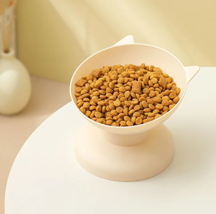 🐾 Pawzella WhiskerBowl™ – Elevated Cat Feeding Bowl 🩷🐱