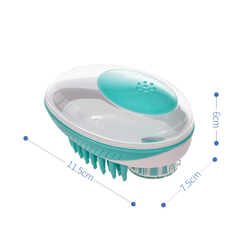 Pawzella 2-in-1 Pet Bath & Grooming Brush for Dogs & Cats