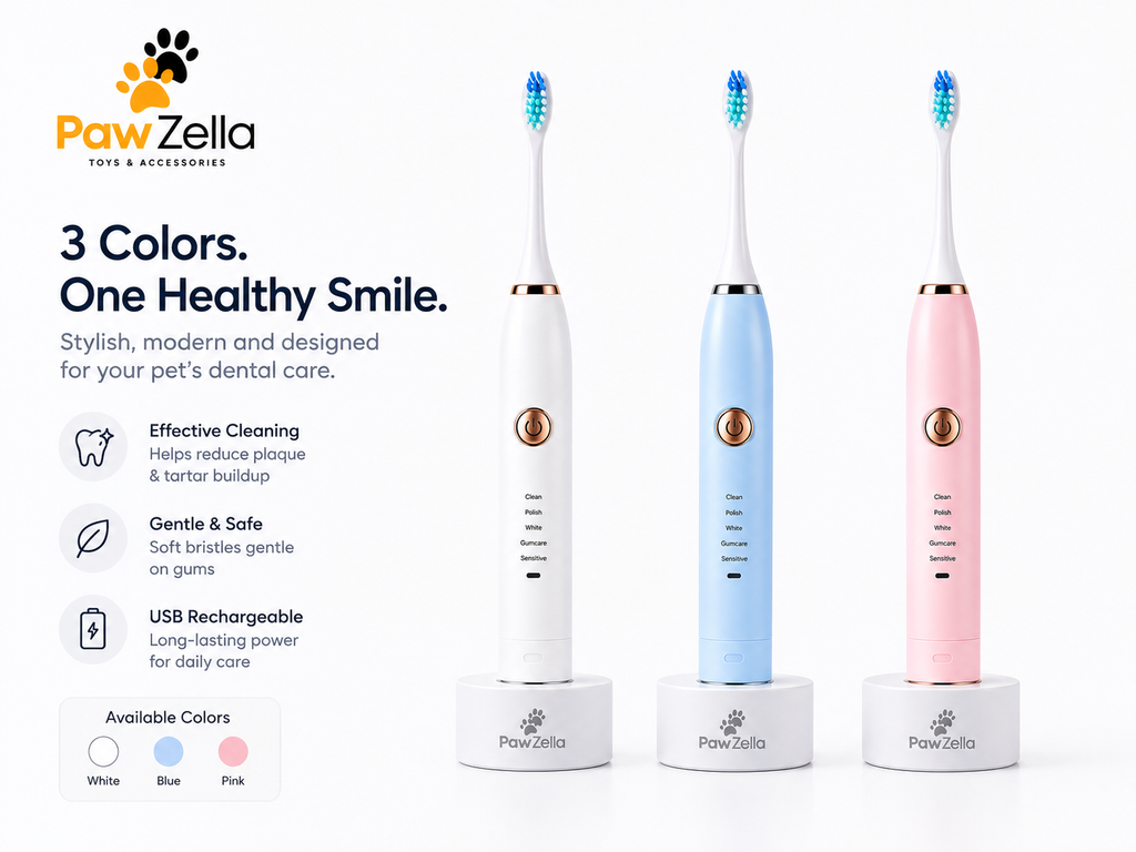 Pawzella Pet Sonic Electric Toothbrush