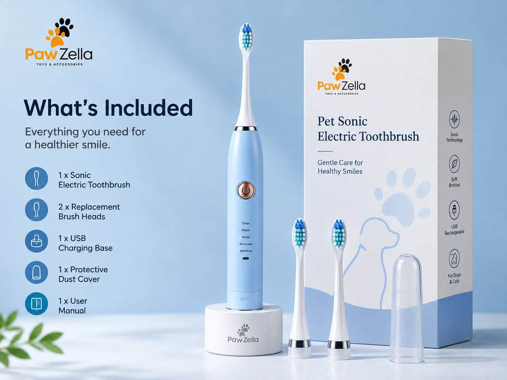 Pawzella Pet Sonic Electric Toothbrush